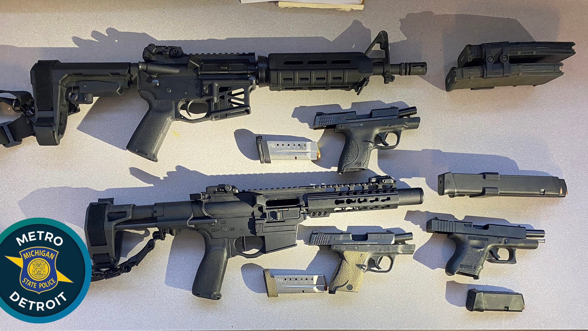 Shooting reported at Royal Oak Twp. hotel, MSP seize guns of unrelated suspects