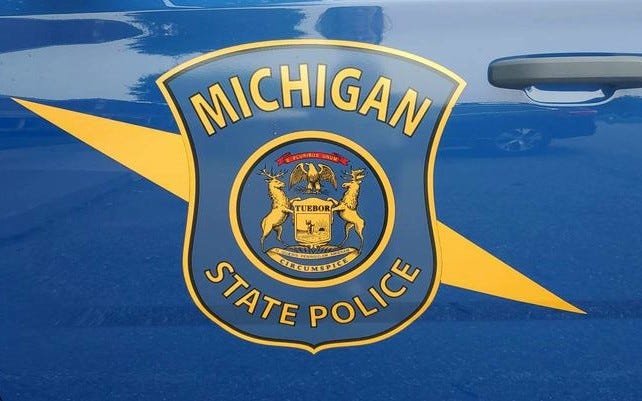 Michigan State Police car decal