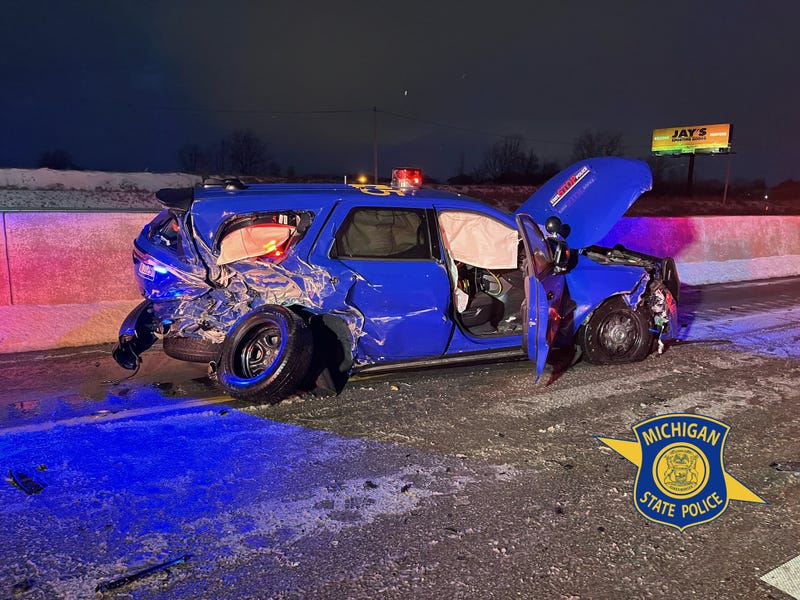 MSP car crushed in crash