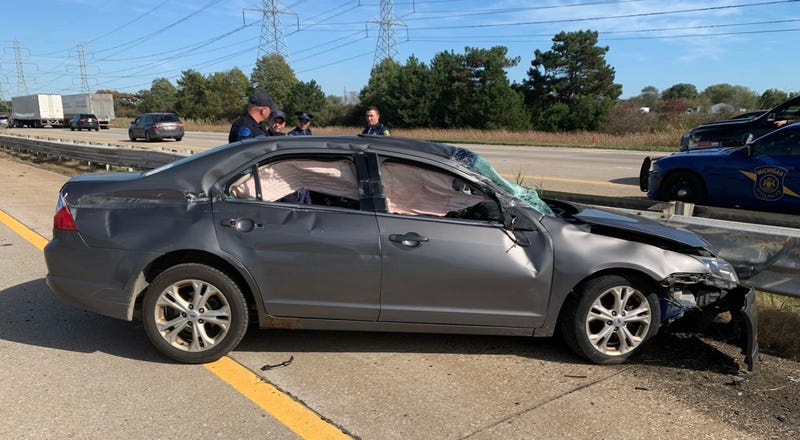 crash in stolen car