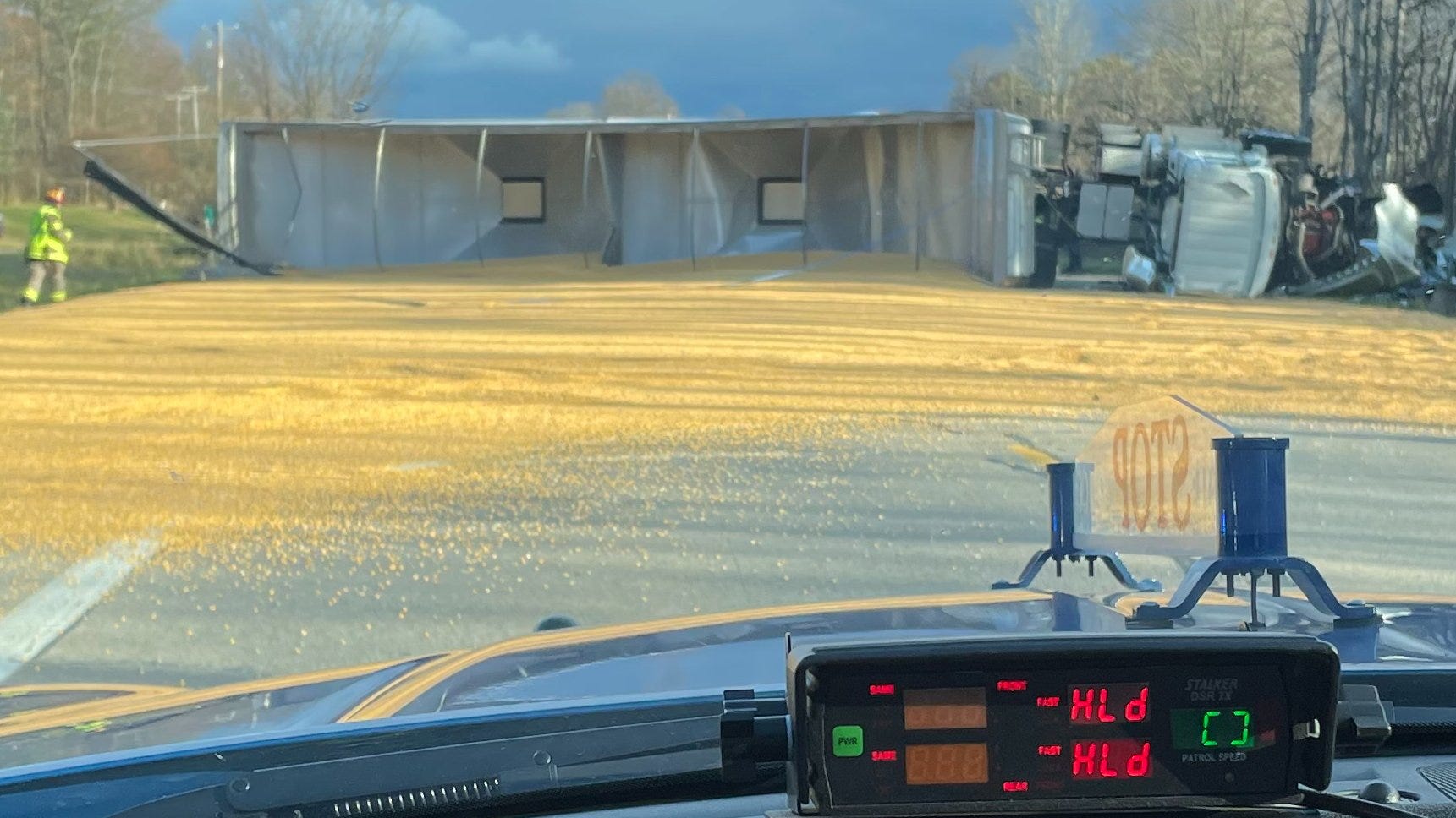 Woman killed in West Michigan when truck hauling 80,000 lbs. of corn slams into SUV head-on