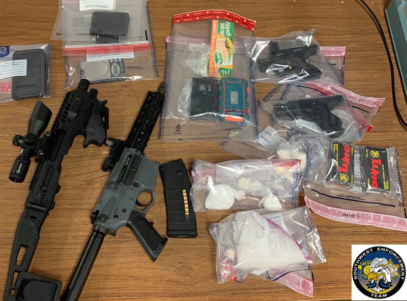 guns and drugs seized by MSP