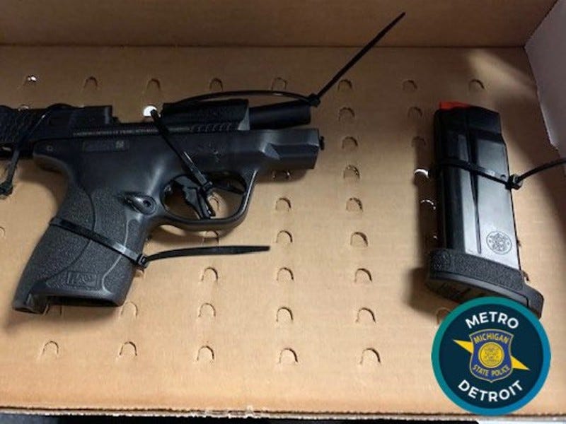 Recovered 9mm pistol