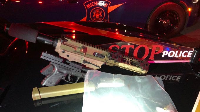 MSP arrest reckless driver who crashed in Detroit, find guns and drugs in pickup truck