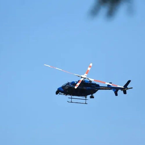 Michigan State Police helicopter