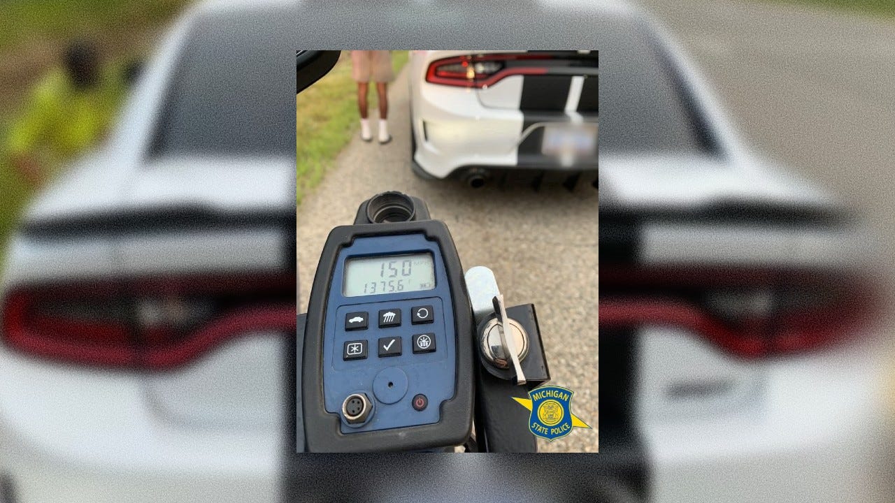 MSP bust driver going over 150 mph on I-75