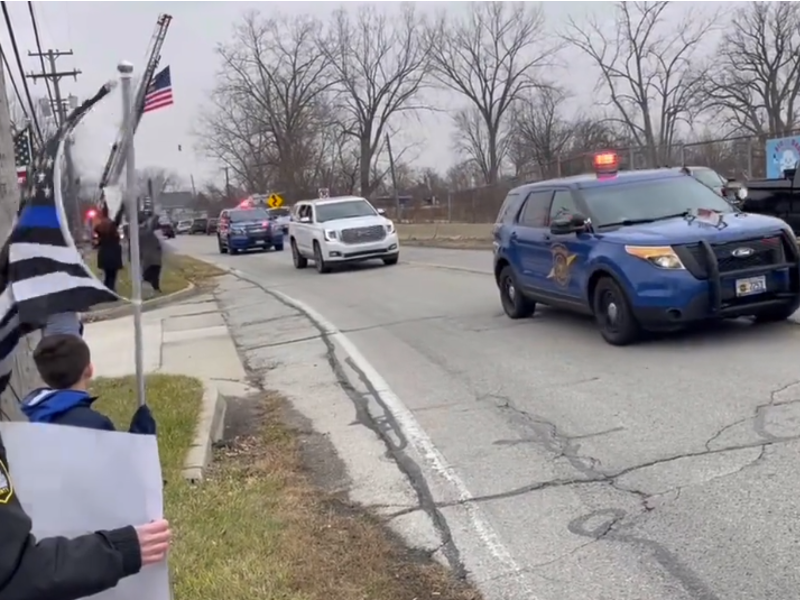 MSP escort in Monroe County
