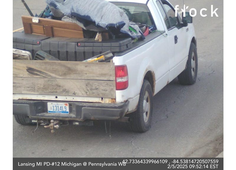 Truck suspected to be on the run