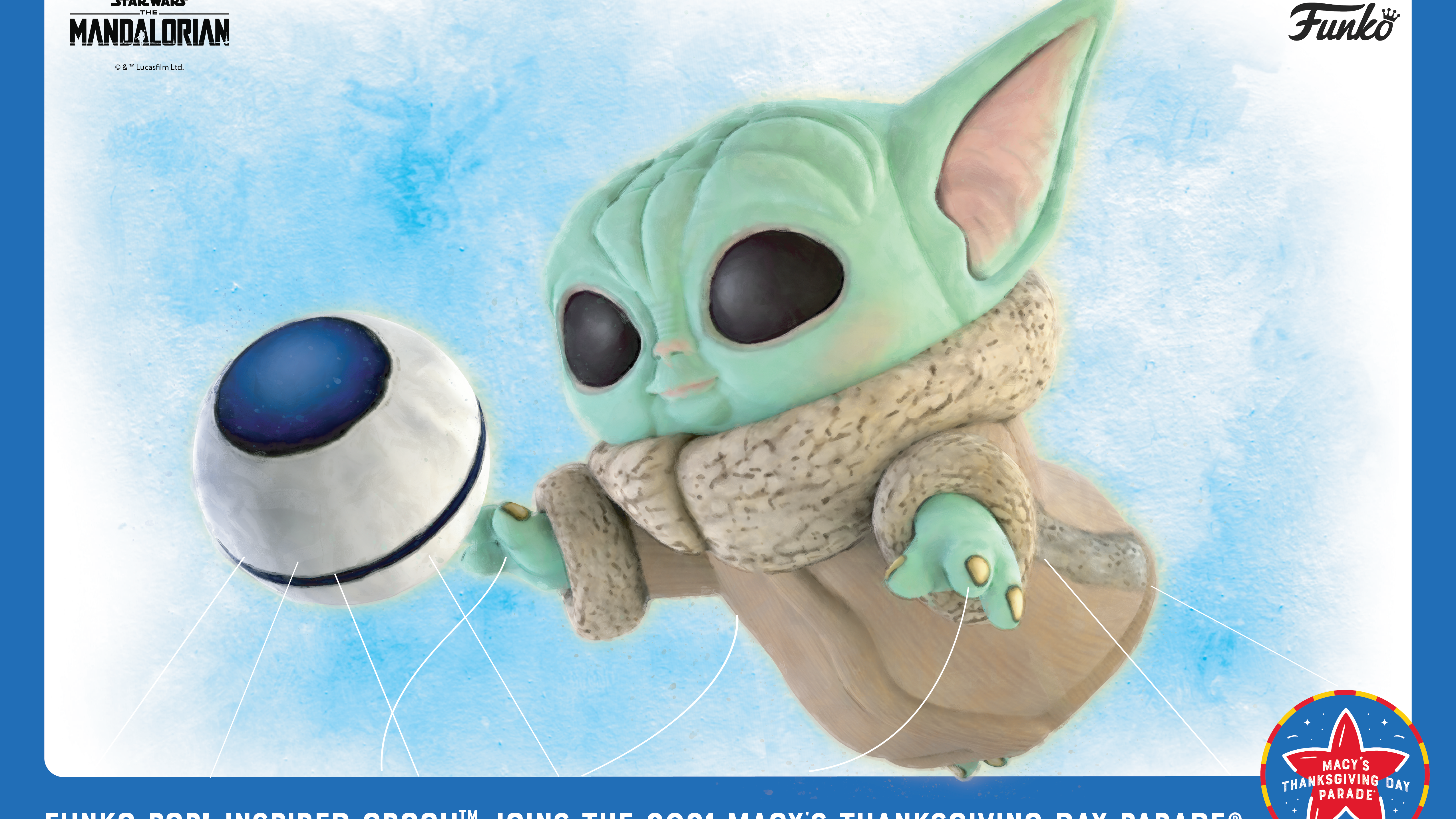 Grogu – aka Baby Yoda – will be a 41-foot-high balloon at Macy's Thanksgiving Day Parade