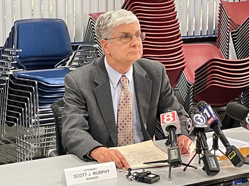 Justice Andrew McDonald of the Connecticut Supreme Court, chair of the state's Criminal Justice Commission, prior to an executive session during which the commission planned to talk about the employment of Chief State's Attorney Richard Colangelo.
