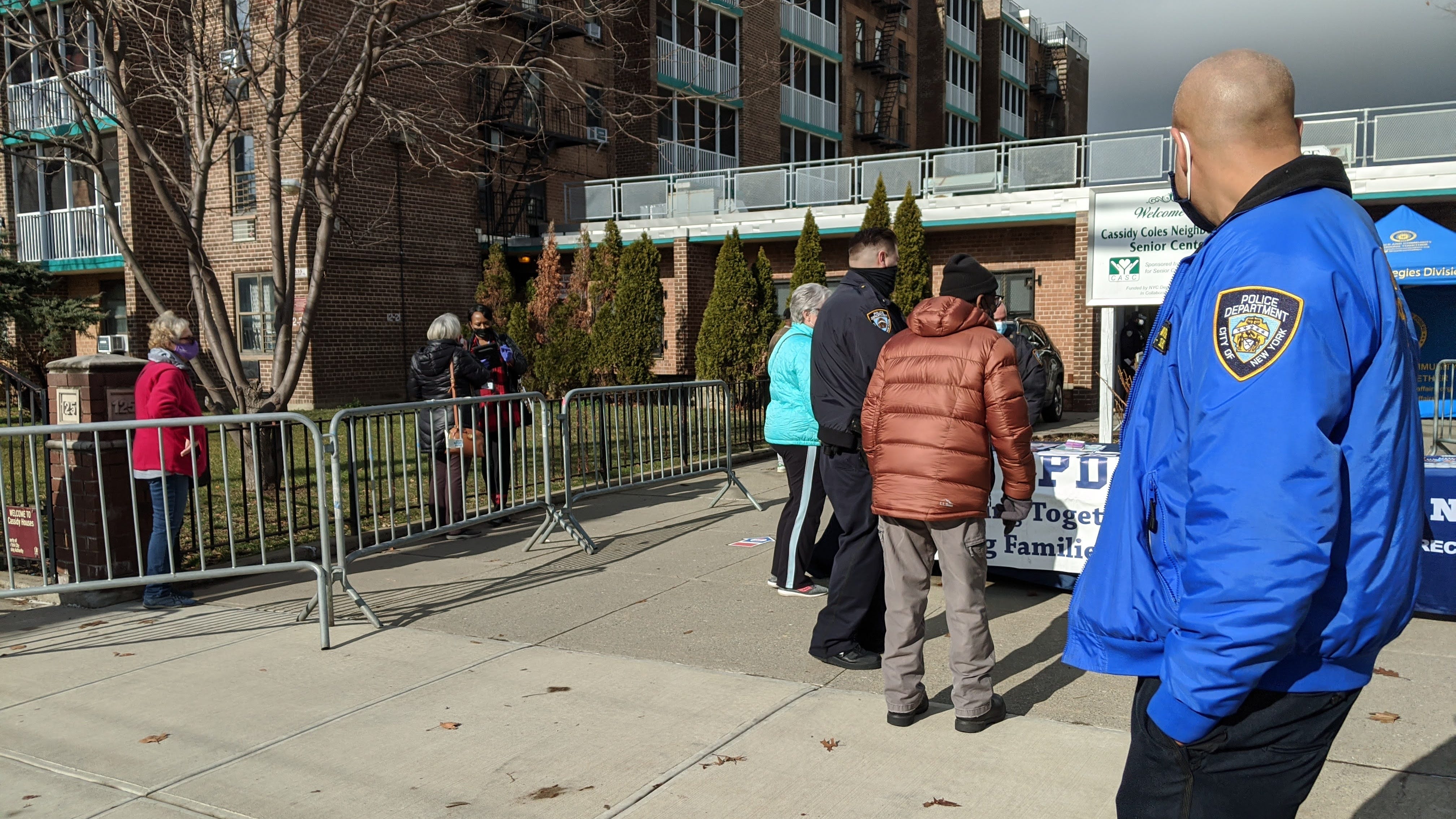 Residents line up to get vaccinated as more clinics open at NYCHA sites