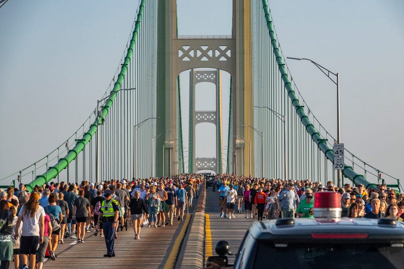 More than 35,000 people turned out for the 2023 Mackinac Bridge Walk