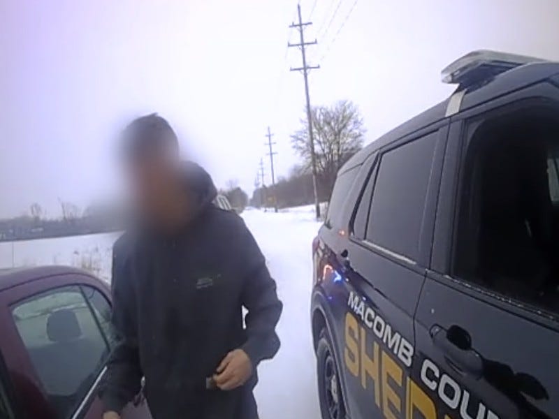 Body camera footage of deputies offering support to Macomb County man