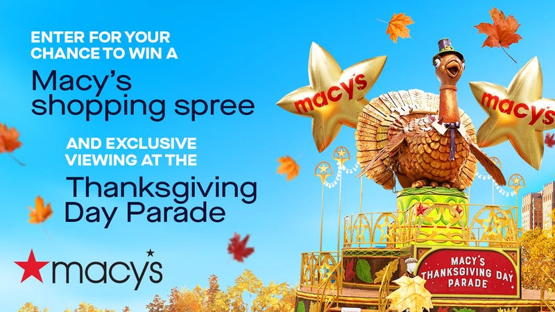 Your chance to win a trip for two to NYC with a Macy's shopping spree!