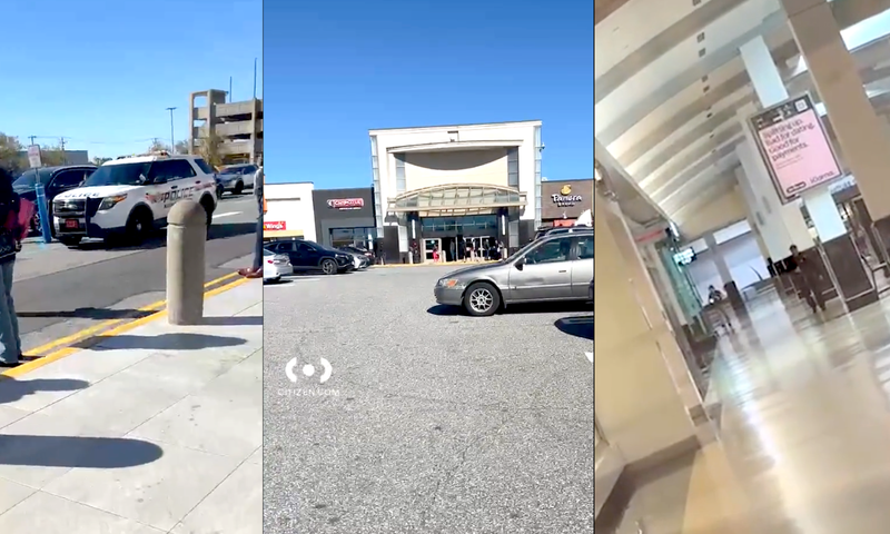 The mall was placed on lockdown as police searched for the suspect, who had fled the scene in a red SUV