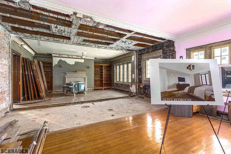 Bedroom under renovation