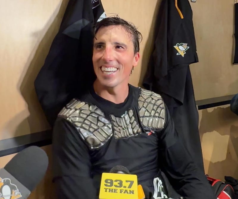 Marc-Andre Fleury in the locker room