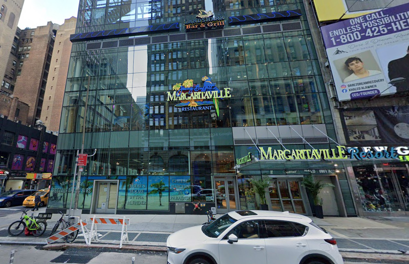 A man was slashed with a Taser on a stick inside the Times Square Margaritaville Resort Hotel in Manhattan early Saturday morning, and police are investigating.