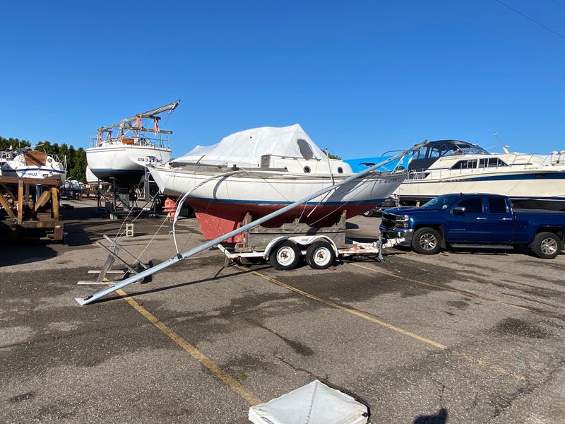 Damage at Lambrecht Marina in Harrison Twp.