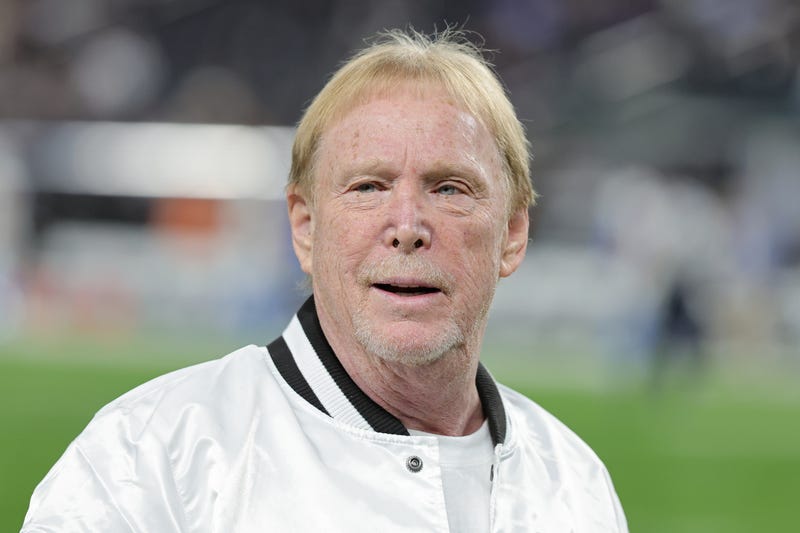 Owner and managing general partner Mark Davis of the Las Vegas Raiders looks on before his team play against the Los Angeles Chargers at Allegiant Stadium on December 14, 2023 in Las Vegas, Nevada
