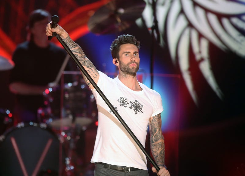 Singer Adam Levine of Maroon 5 performs onstage during A VERY GRAMMY CHRISTMAS at The Shrine Auditorium on November 18, 2014 in Los Angeles, California.