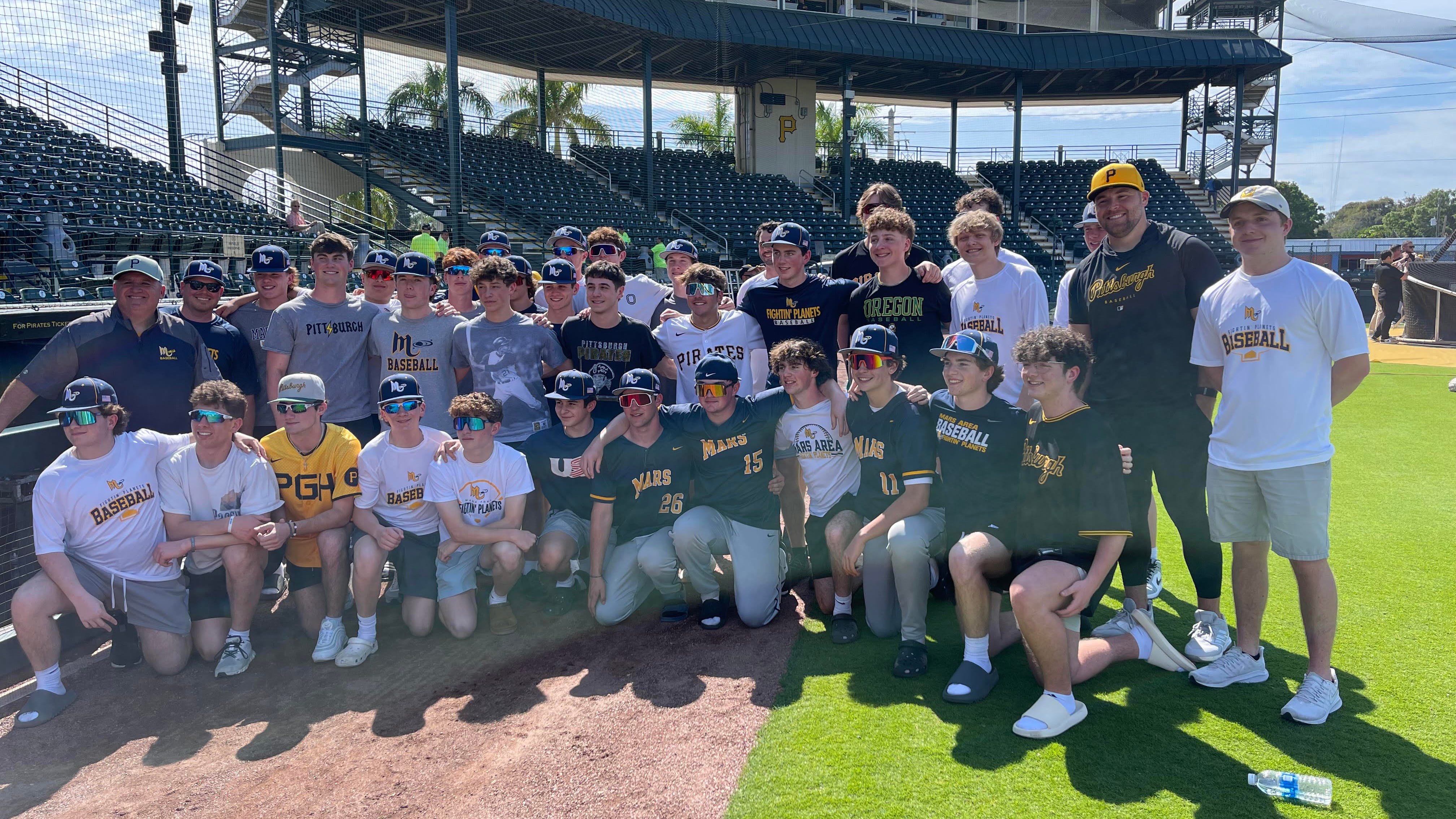 Local HS team works out at Pirates Florida home