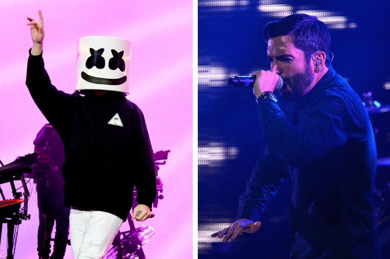Marshmello and Jeremy McKinnon of A Day To Remember