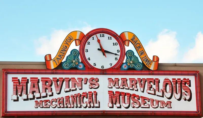 The sign atop Marvin's Marvelous Mechanical Museum at its previous location in Farmington Hills.