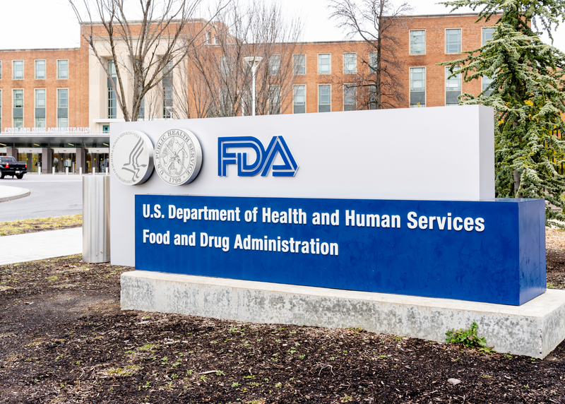 Washington, D.C., USA- January 13, 2020: FDA Sign at its headquarters in Washington DC. The Food and Drug Administration (FDA or USFDA) is a federal agency of the USA.
