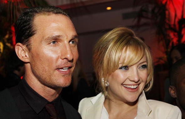 Matthew McConaghey and Kate Hudson