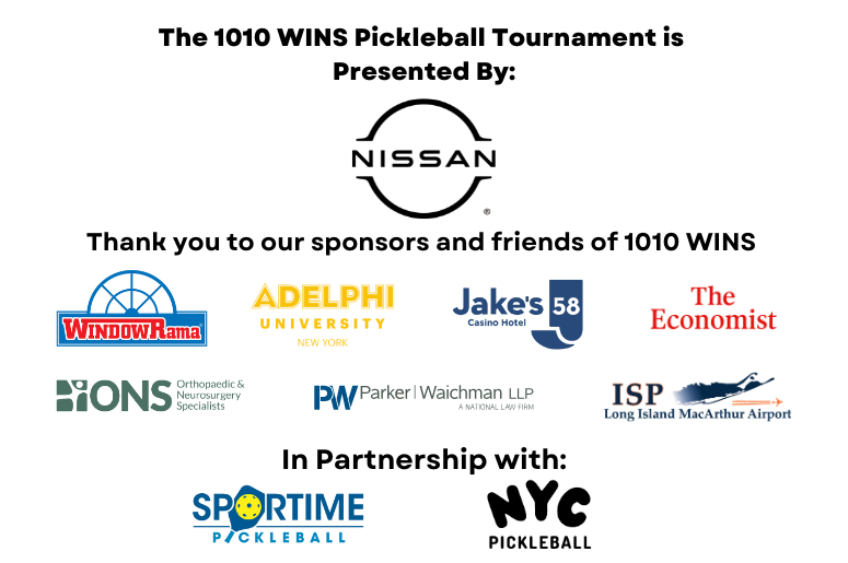 1010 WINS Pickleball Tournament Sponsors