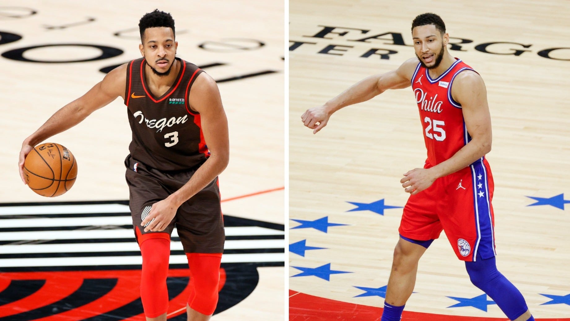 Report: Sixers, Blazers have discussed Simmons for McCollum, Covington, and picks