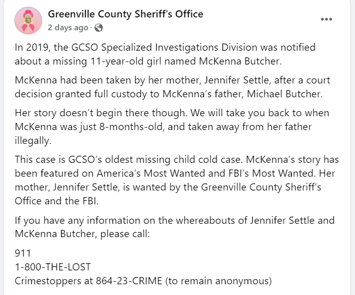 GCSO Facebook page