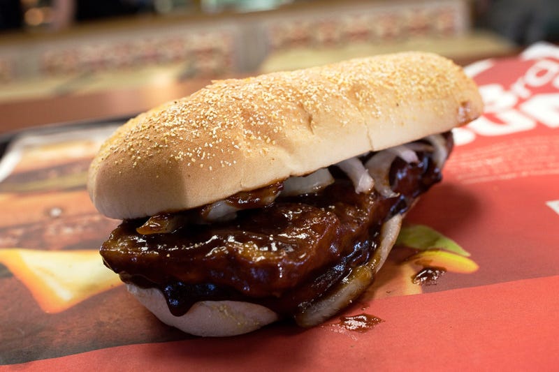 McRib on table