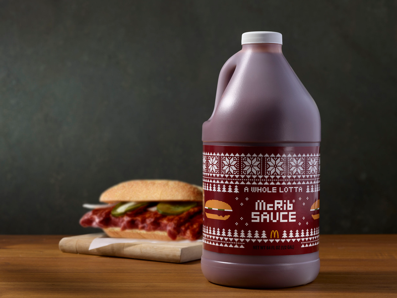 McRib with McRib sauce
