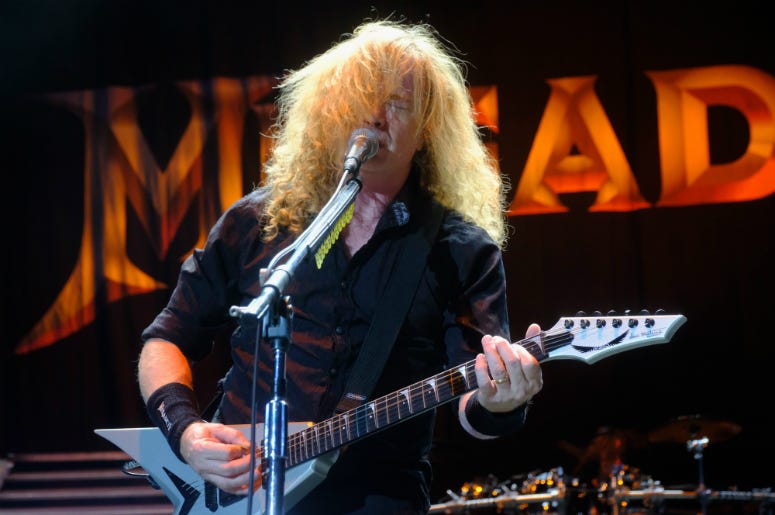 DAve Mustaine of Megadeath performs at Ozzfest at the Manuel Amphitheater on September 24, 2016