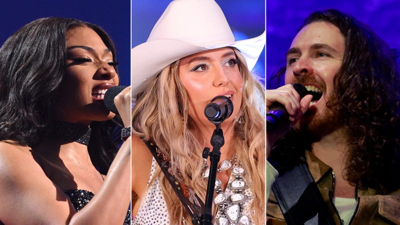 Megan Thee Stallion, Lainey Wilson, Hozier