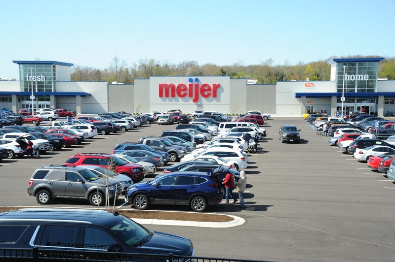 The outside of a Meijer store