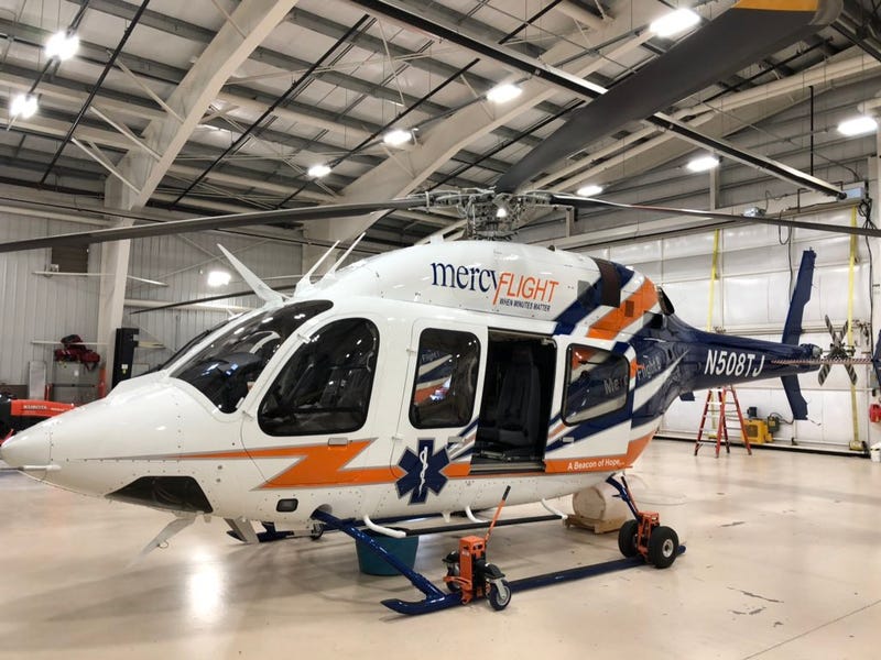 Mercy Flight helicopter