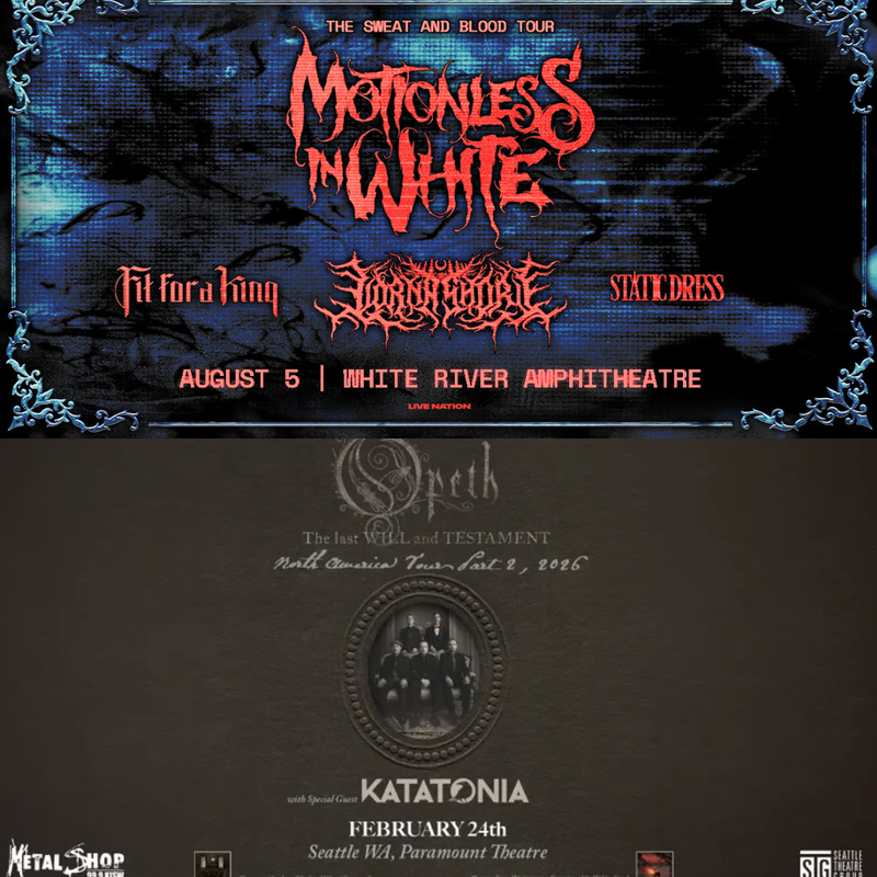 Motionless in White and Opeth