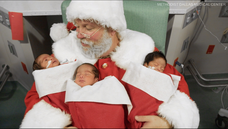 NICU Santa at Methodist Health System