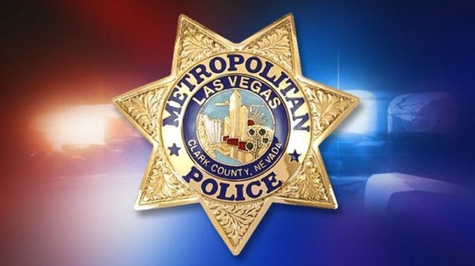 A Las Vegas Metropolitan Police badge