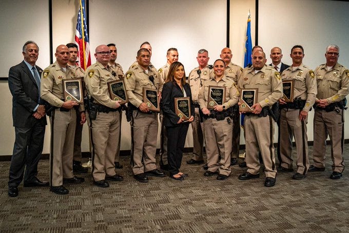 22 Metro officers receive a "survivor" award on April 14th, 2021