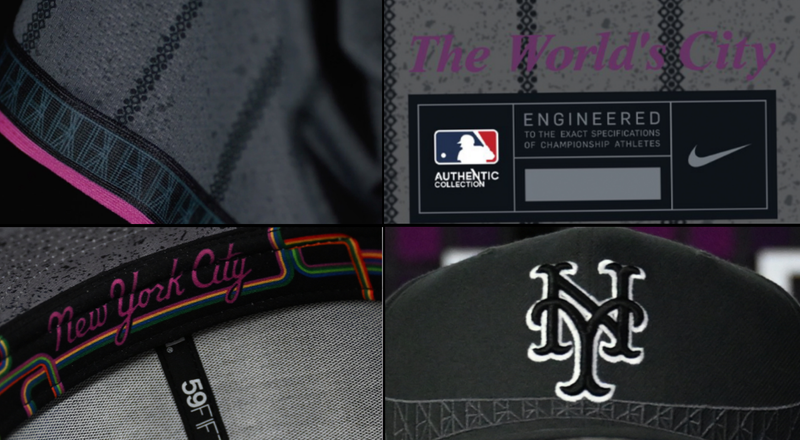 The jerseys pay homage to Queens, including the 7 train and the trusses of the Queensboro Bridge