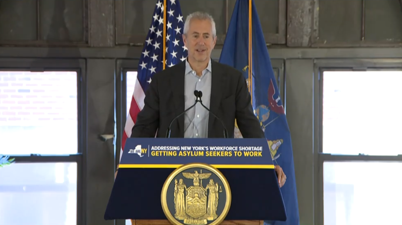 Danny Meyer, the founder and chief executive of Union Square Hospitality Group, who founded Shake Shack, was also present at the press conference help on Oct. 2, 2023.