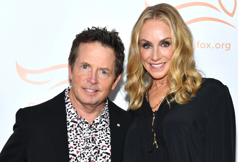 Michael J. Fox and Tracy Pollan