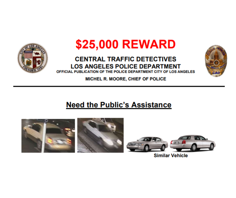 LAPD asking public's help identifying suspect in felony hit and run