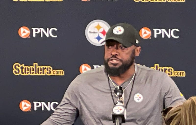 Mike Tomlin at camp opening news conference