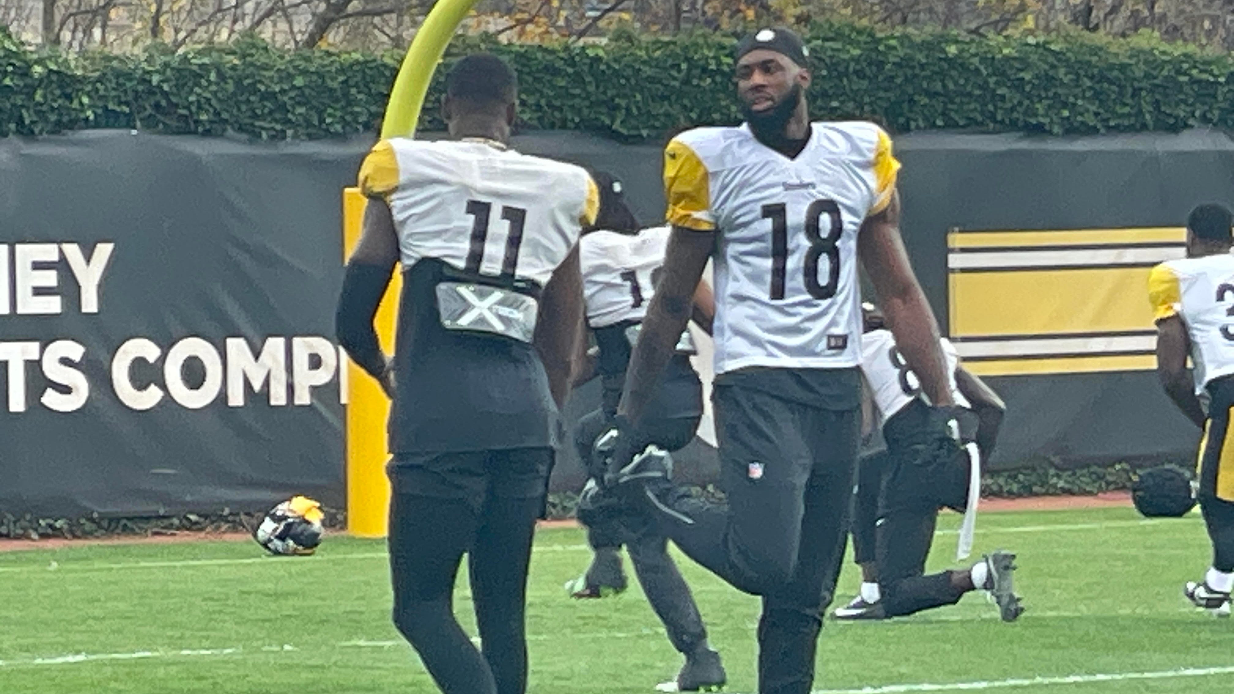 Pair of new receivers active for Steelers