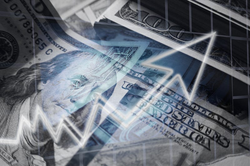 Arrow indicating wages are going up